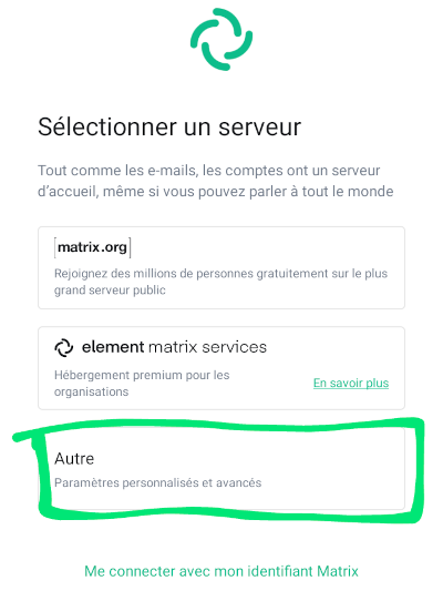 capture d'écran de l'écran d'accueil de l'application