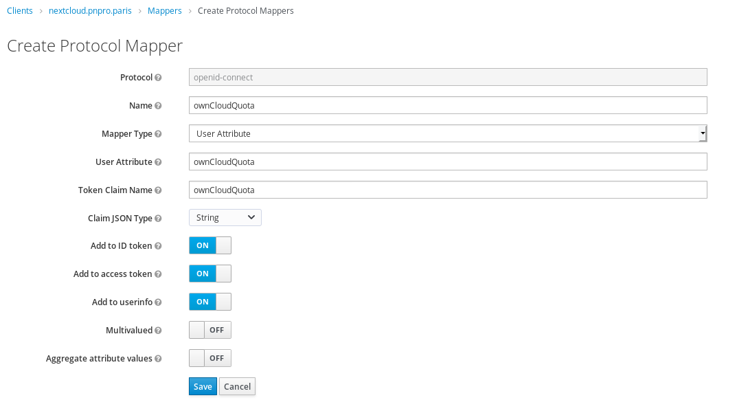 Mapper for quota